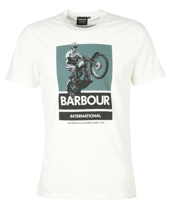 Barbour International Archie Graphic-Print T-Shirt Whisper White