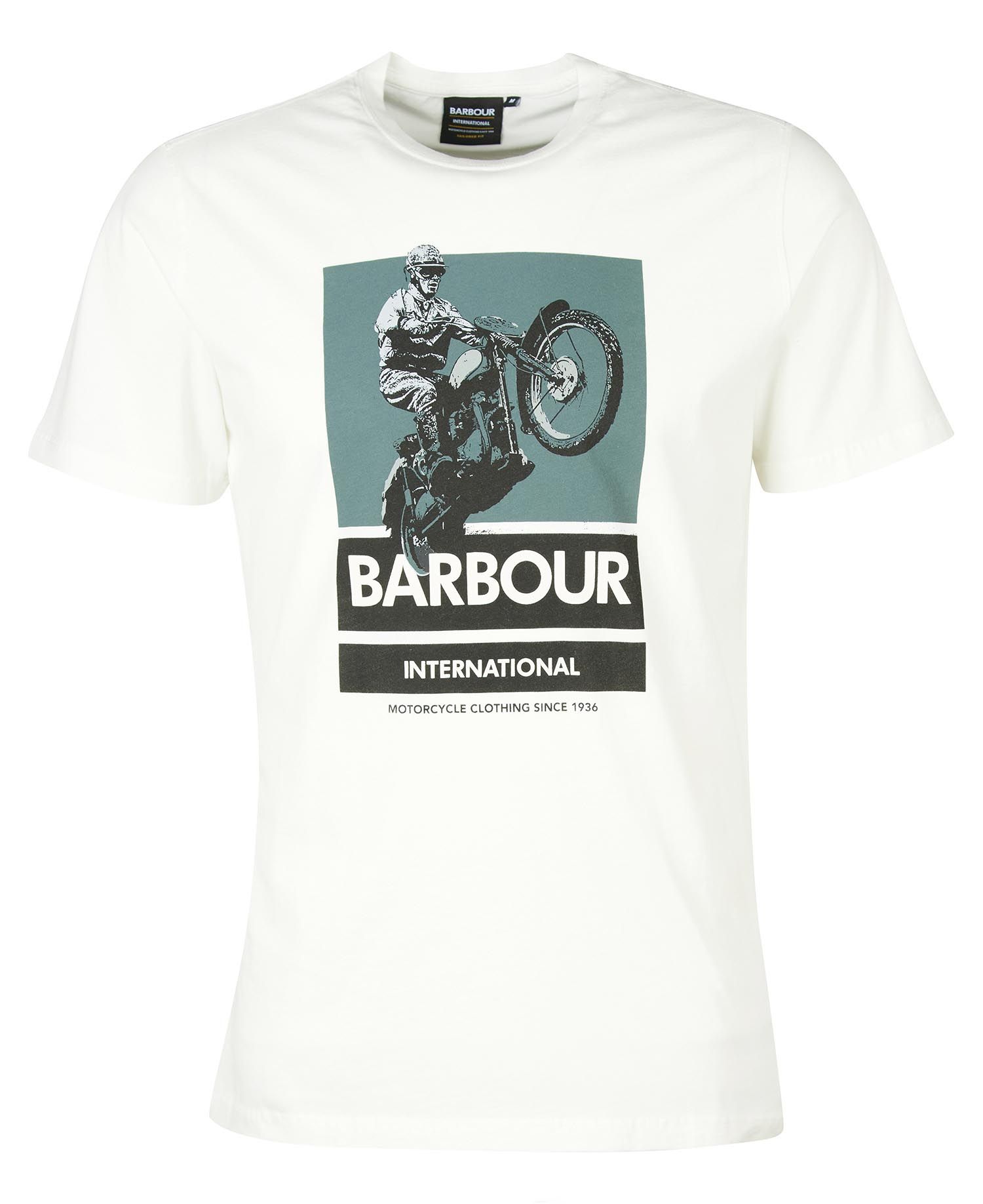 Barbour International Archie Graphic-Print T-Shirt Whisper White