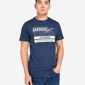 Barbour International Barry Graphic T-Shirt Insignia Blue - Imagen 3