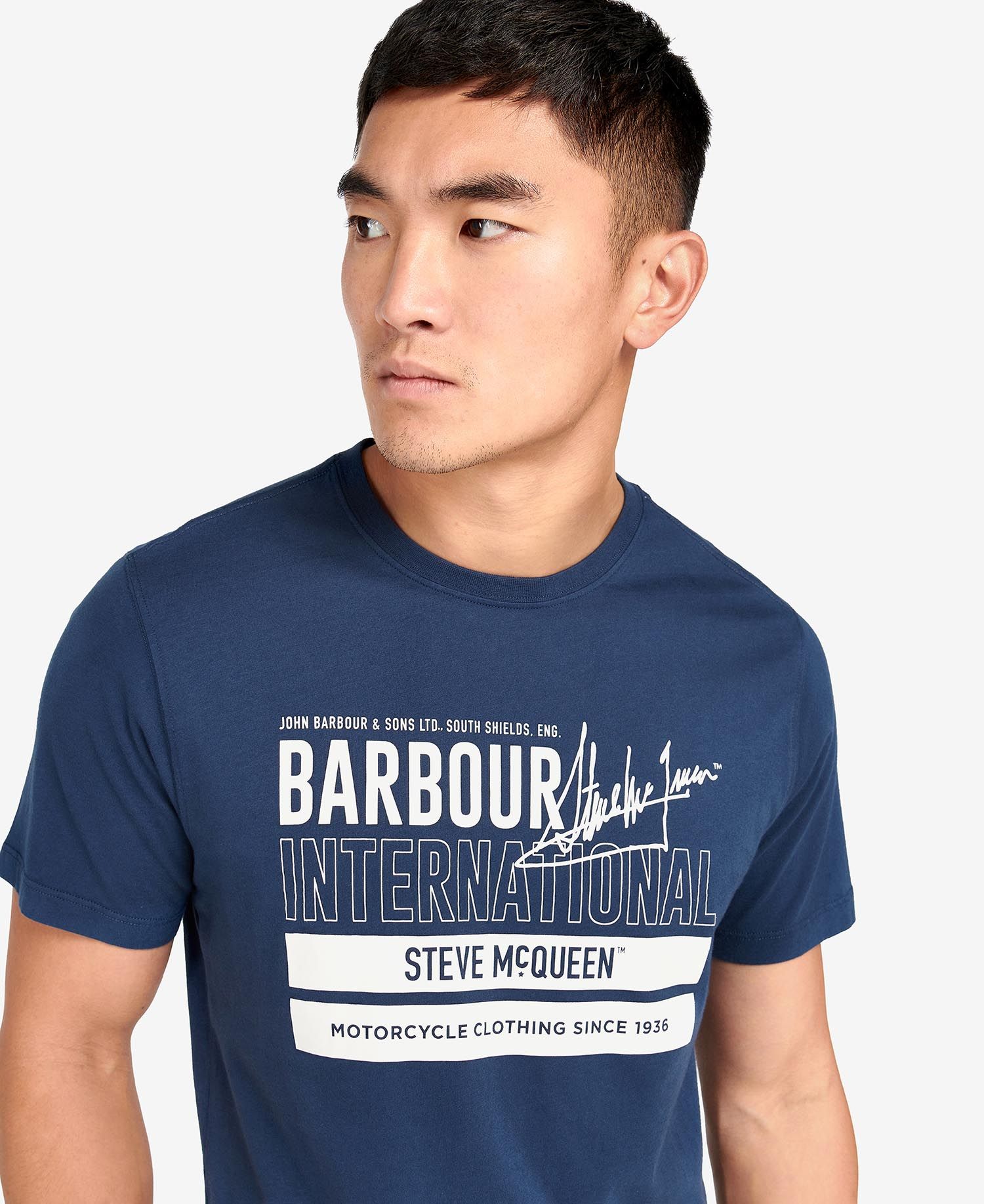 Barbour International Barry Graphic T-Shirt Insignia Blue - Imagen 4