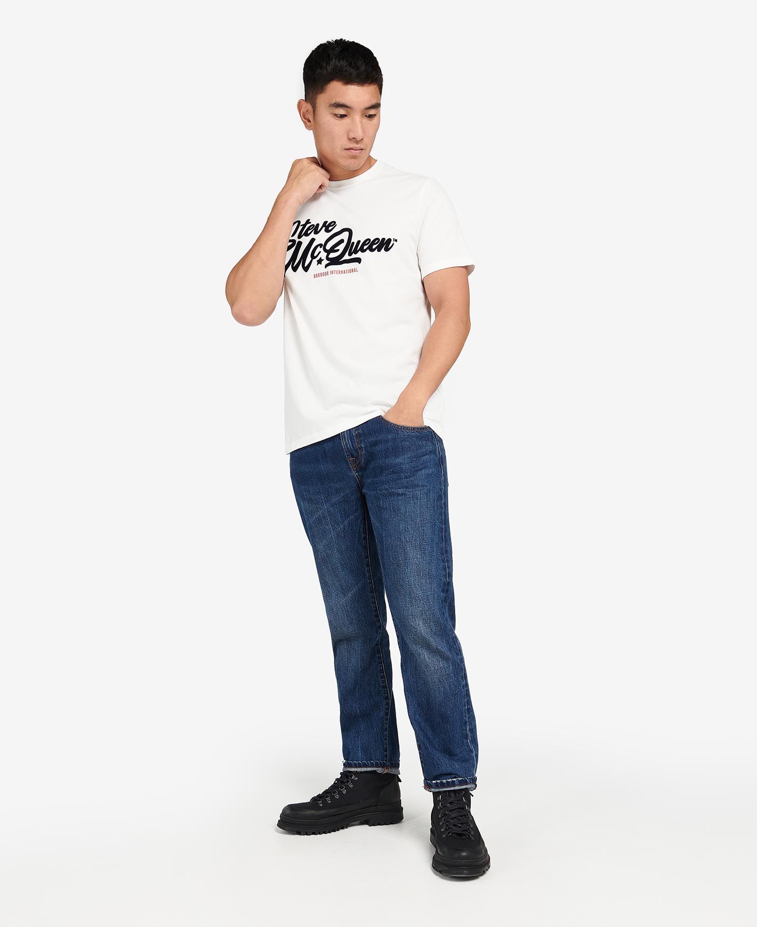 Barbour International Murrey Graphic T-Shirt Whisper White - Imagen 2