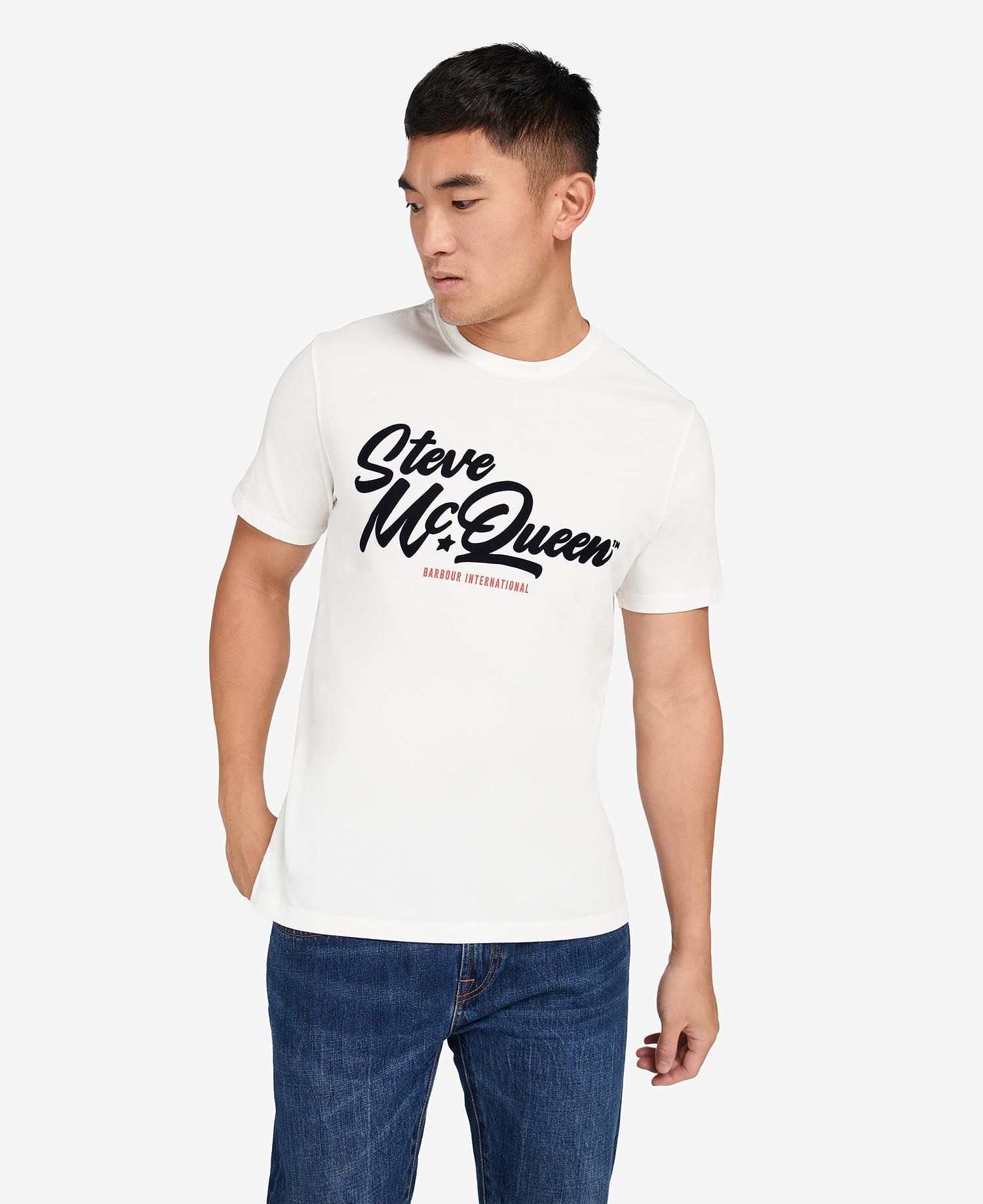 Barbour International Murrey Graphic T-Shirt Whisper White - Imagen 3