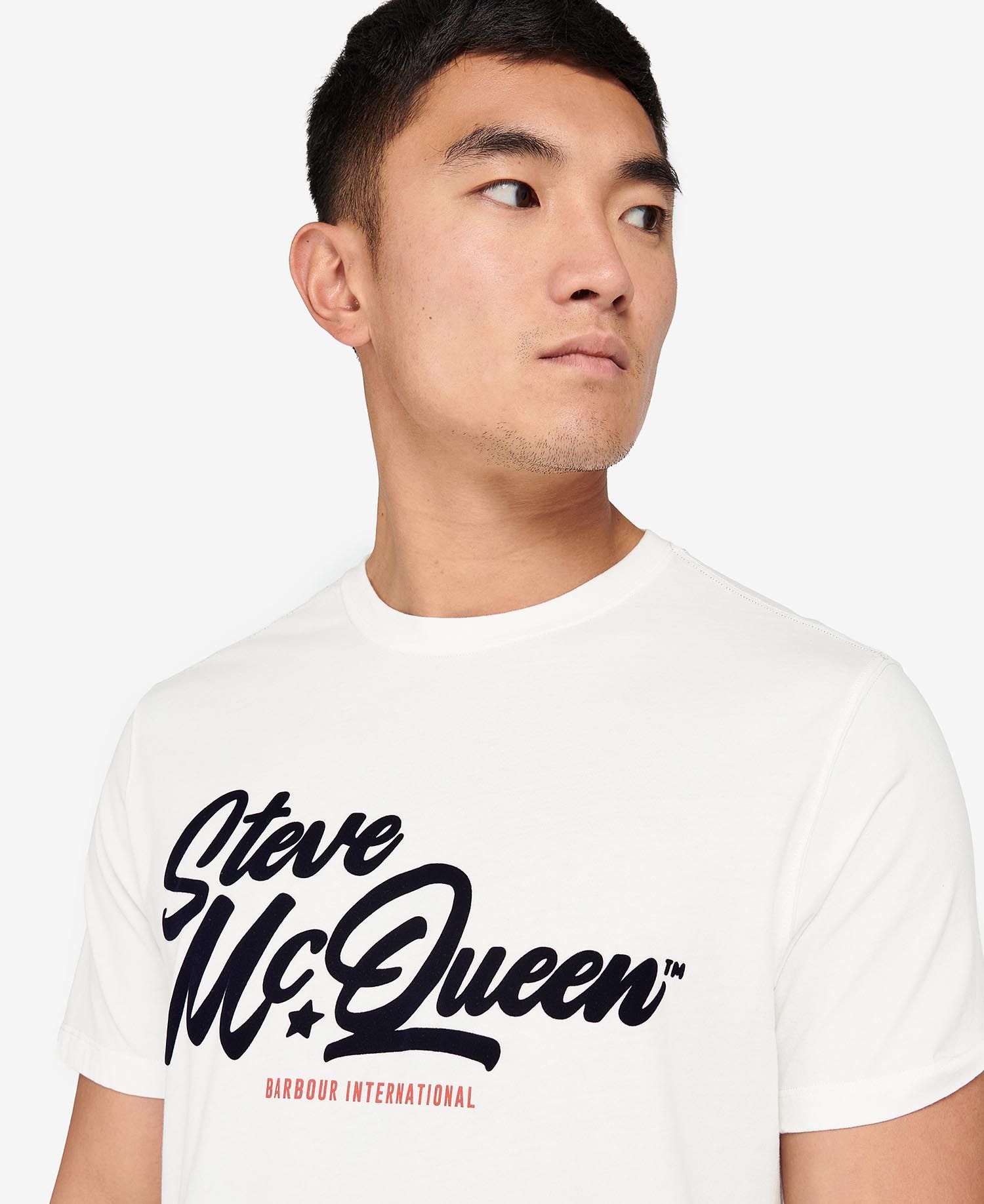 Barbour International Murrey Graphic T-Shirt Whisper White - Imagen 4