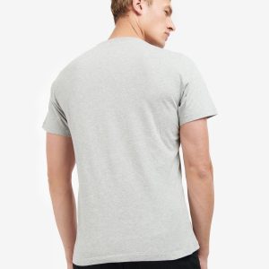 Barbour International Arter Graphic-Print T-Shirt Grey Marl - Imagen 5