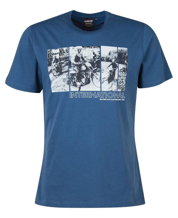 Barbour International Arter Graphic-Print T-Shirt Insignia Blue