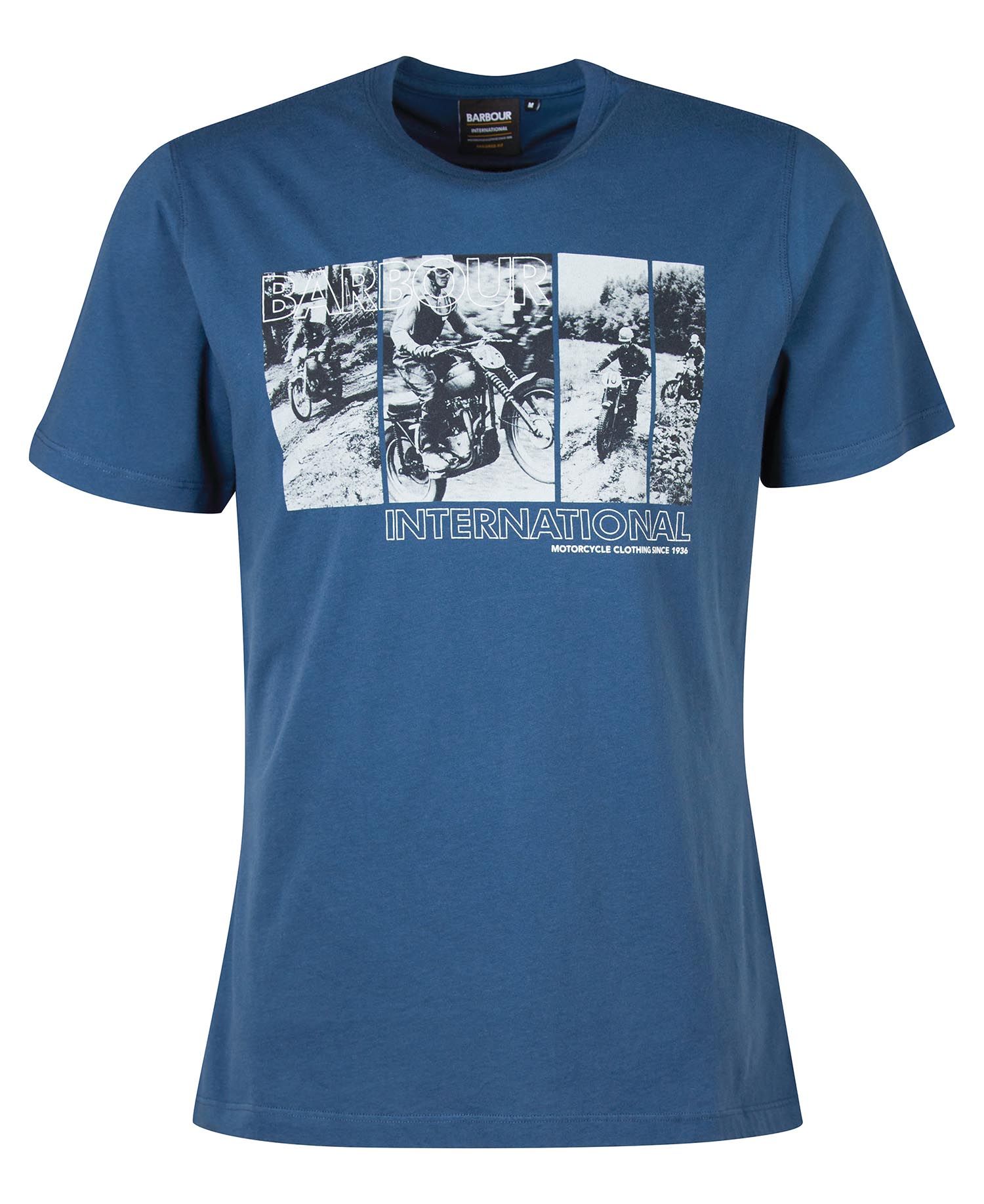 Barbour International Arter Graphic-Print T-Shirt Insignia Blue