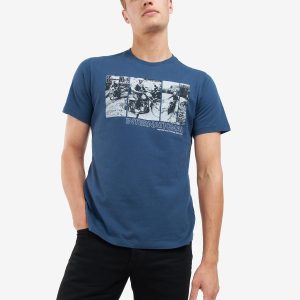Barbour International Arter Graphic-Print T-Shirt Insignia Blue - Imagen 2