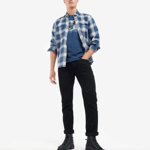 Barbour International Arter Graphic-Print T-Shirt Insignia Blue - Imagen 3