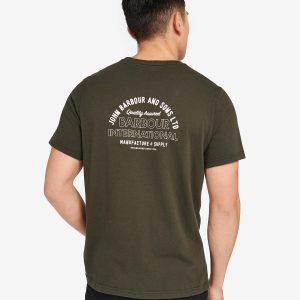 Barbour International Arch T-Shirt Forest Green - Imagen 4