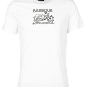 Barbour International Lens Graphic-Print T-Shirt White