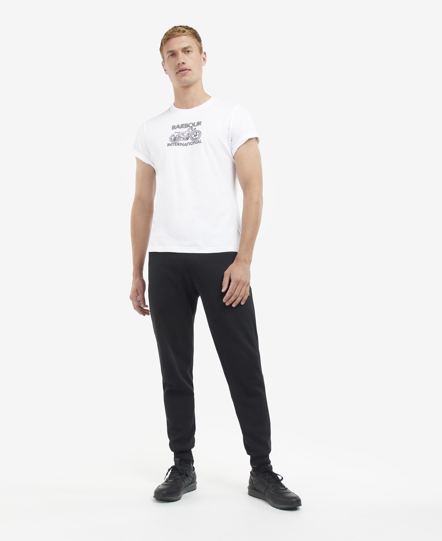 Barbour International Lens Graphic-Print T-Shirt White - Imagen 2