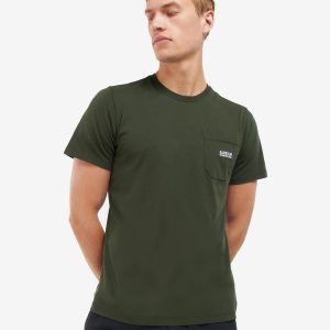 Barbour International Radok Pocket T-Shirt Forest Green - Imagen 3