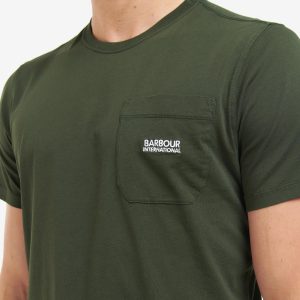 Barbour International Radok Pocket T-Shirt Forest Green - Imagen 4