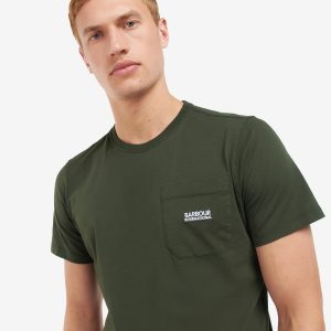Barbour International Radok Pocket T-Shirt Forest Green - Imagen 5