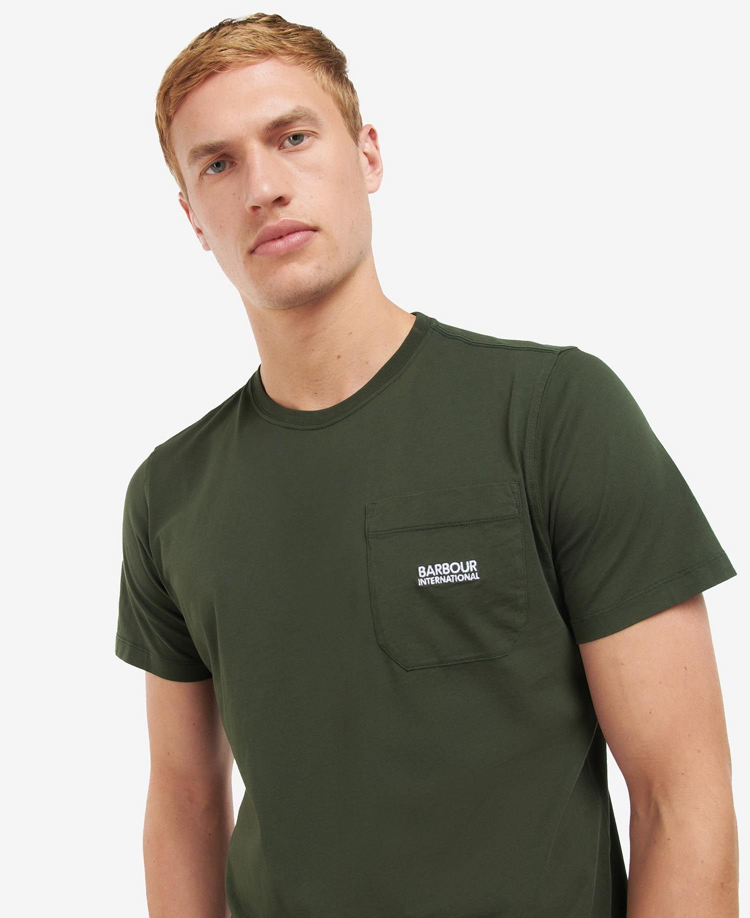 Barbour International Radok Pocket T-Shirt Forest Green - Imagen 5