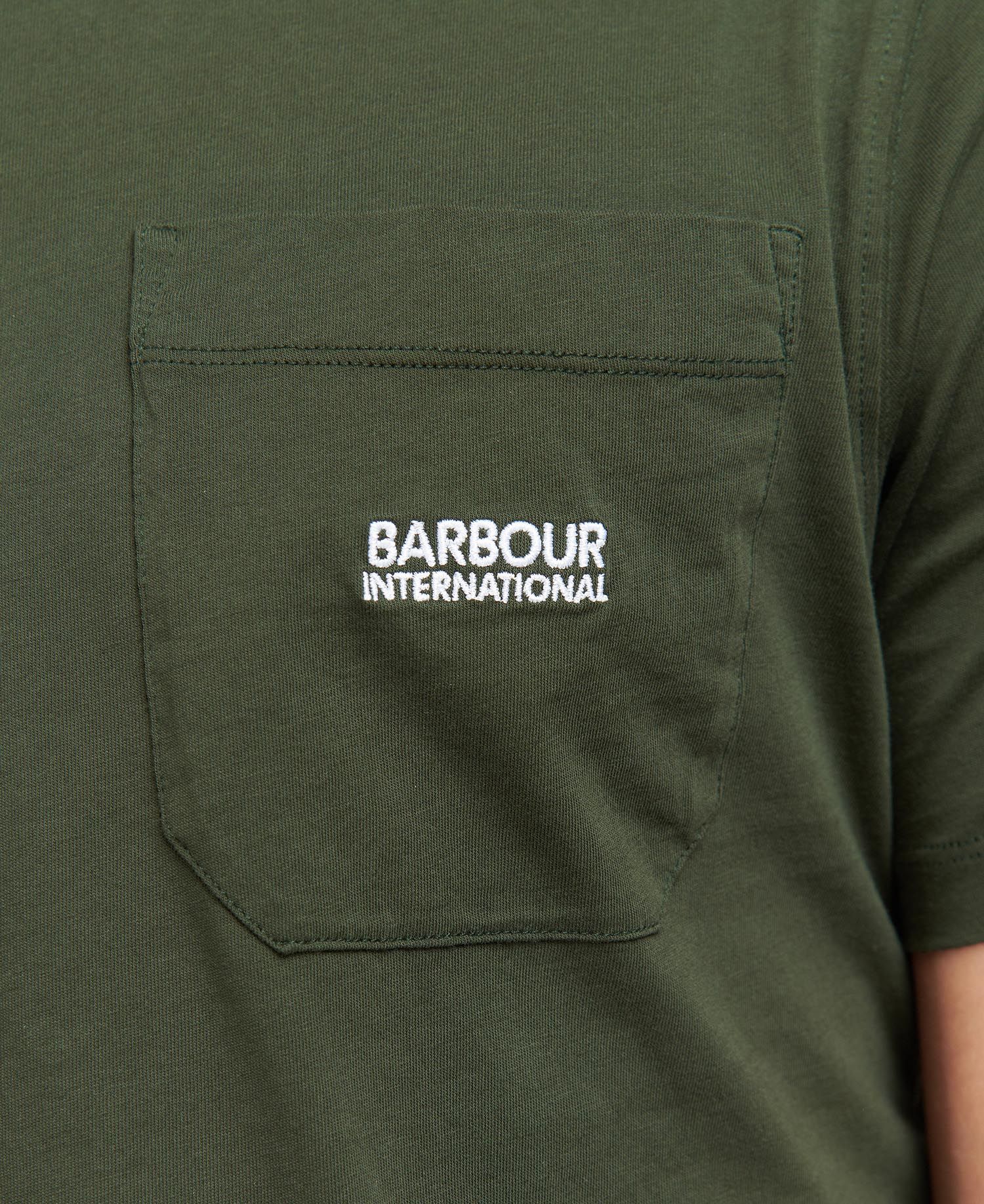Barbour International Radok Pocket T-Shirt Forest Green - Imagen 7