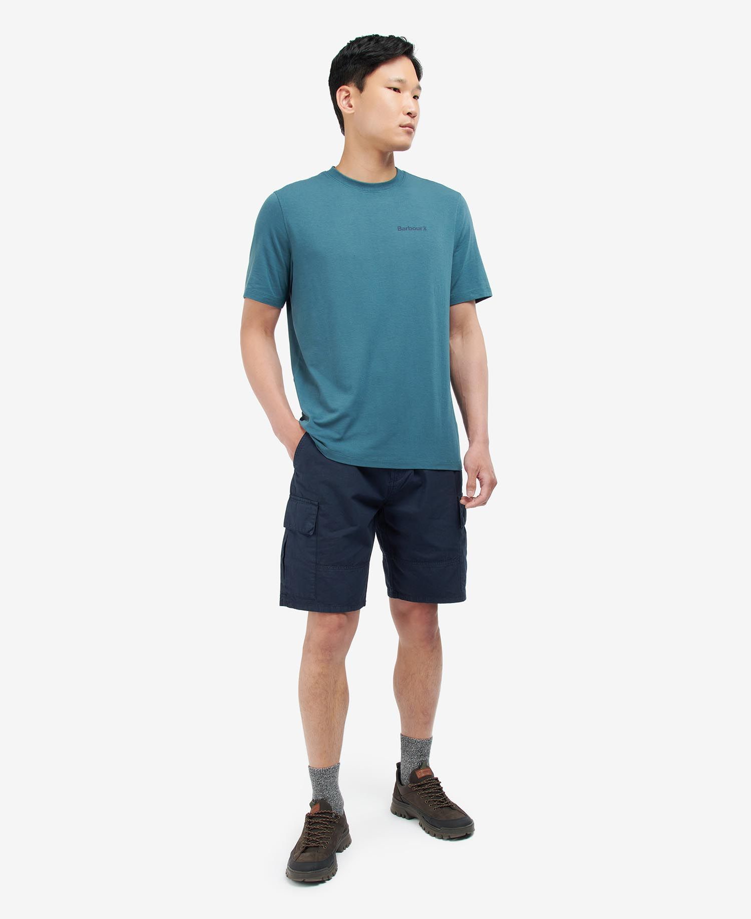 Barbour Coordinates Logo T-Shirt Lake - Imagen 2