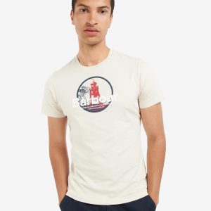 Barbour Break Graphic-Print T-Shirt Rainy Day - Imagen 2