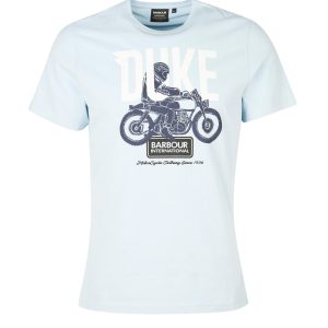 Barbour International Thrift Graphic-Print T-Shirt Pale Sky