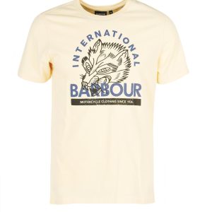 Barbour International Thrift Graphic-Print T-Shirt Yellow Haze