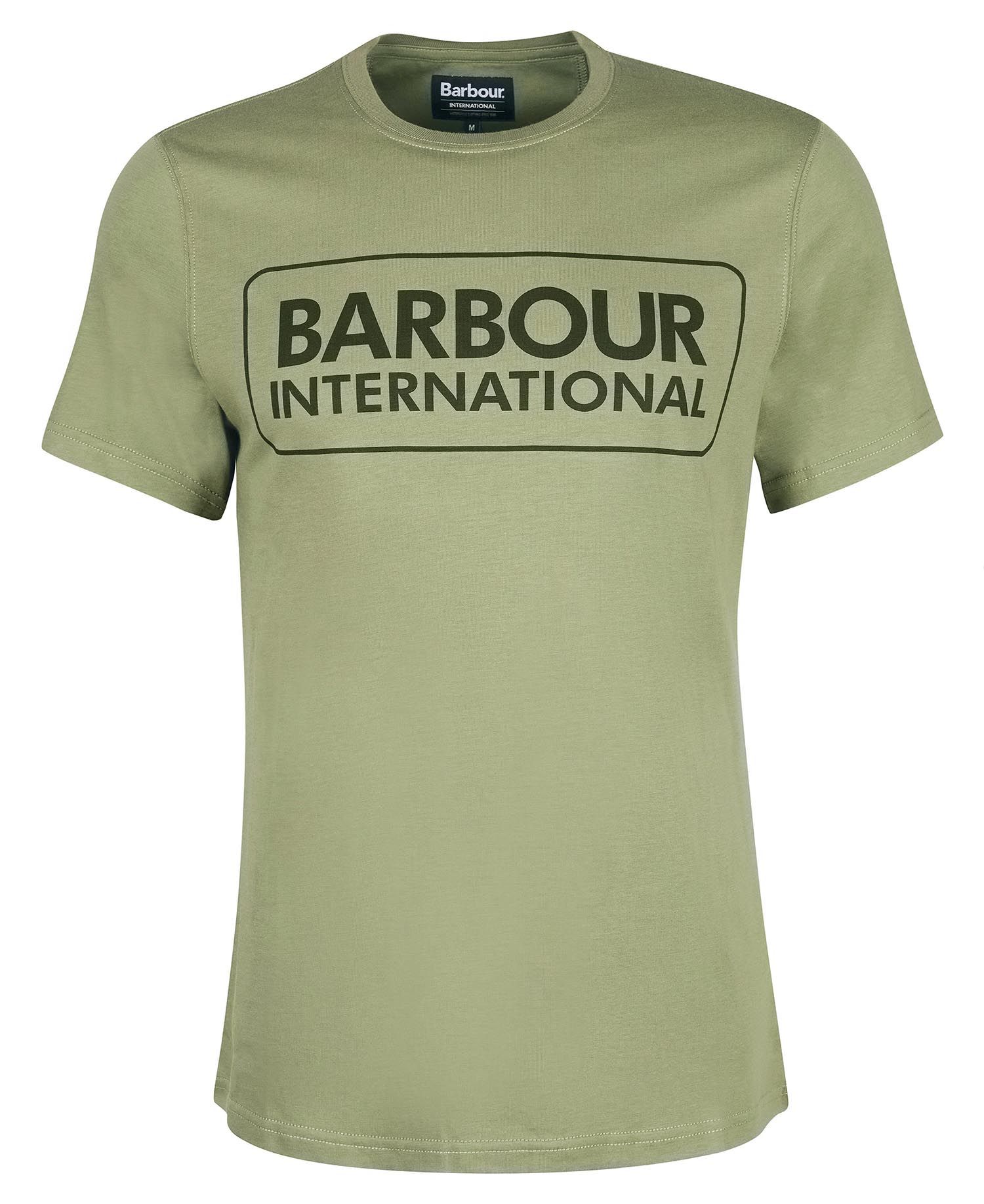 Barbour International Essential Large Logo T-Shirt Light Moss