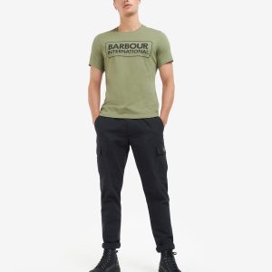 Barbour International Essential Large Logo T-Shirt Light Moss - Imagen 2