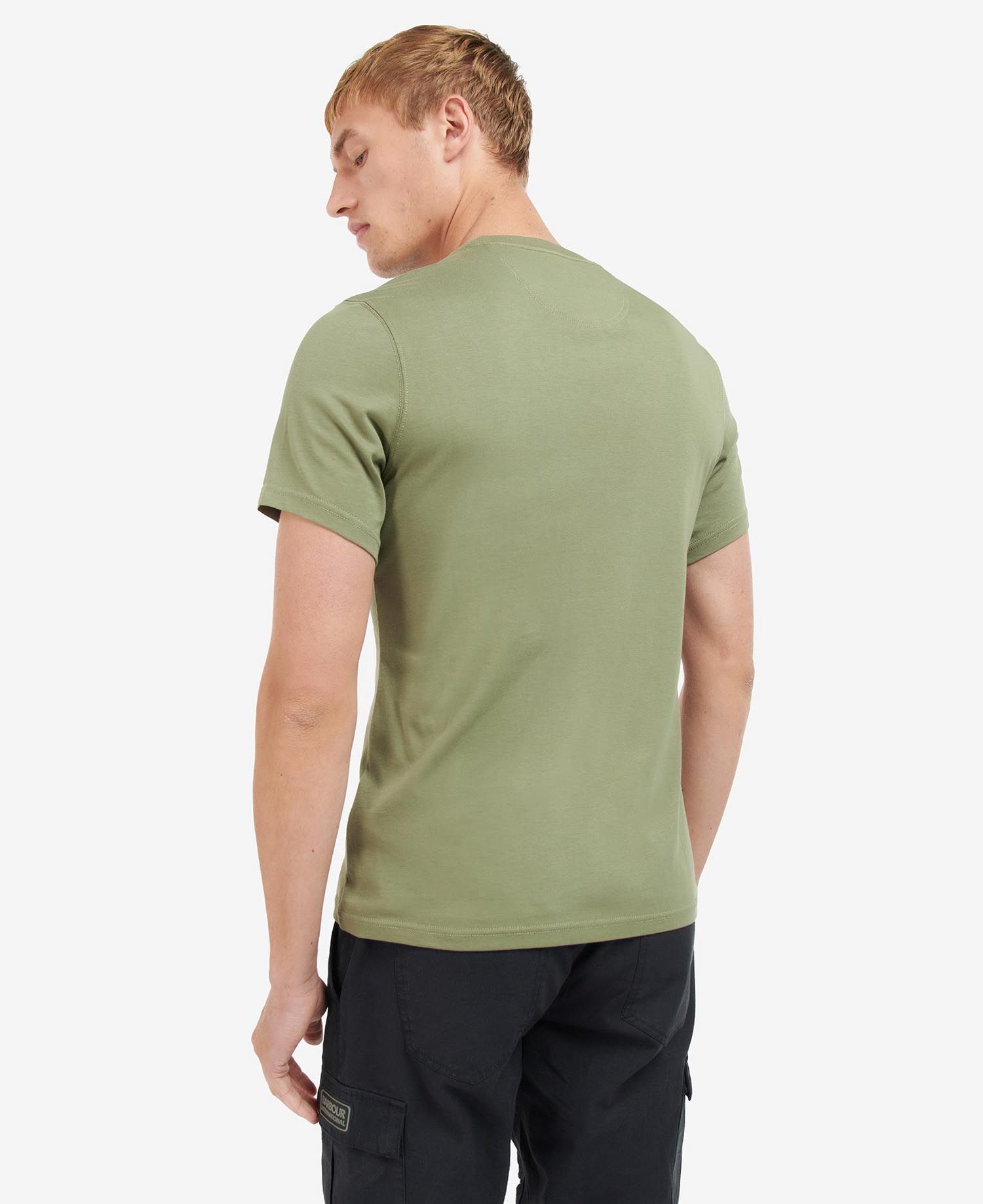 Barbour International Essential Large Logo T-Shirt Light Moss - Imagen 5