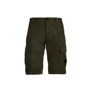 C.P. Company Stretch Sateen Cargo Shorts Ivy Green