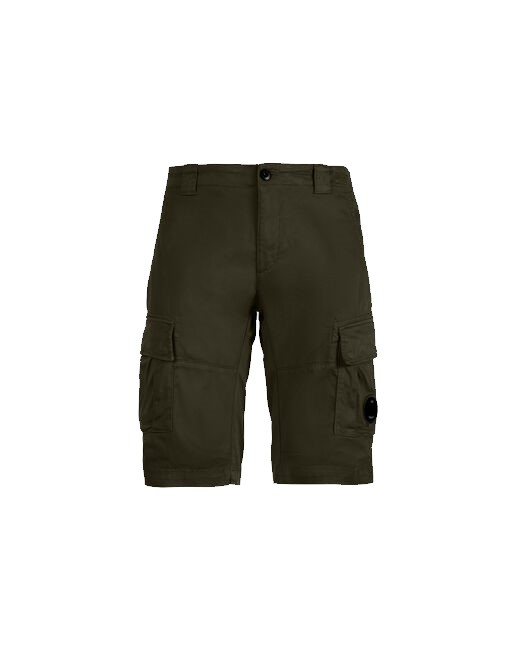 C.P. Company Stretch Sateen Cargo Shorts Ivy Green