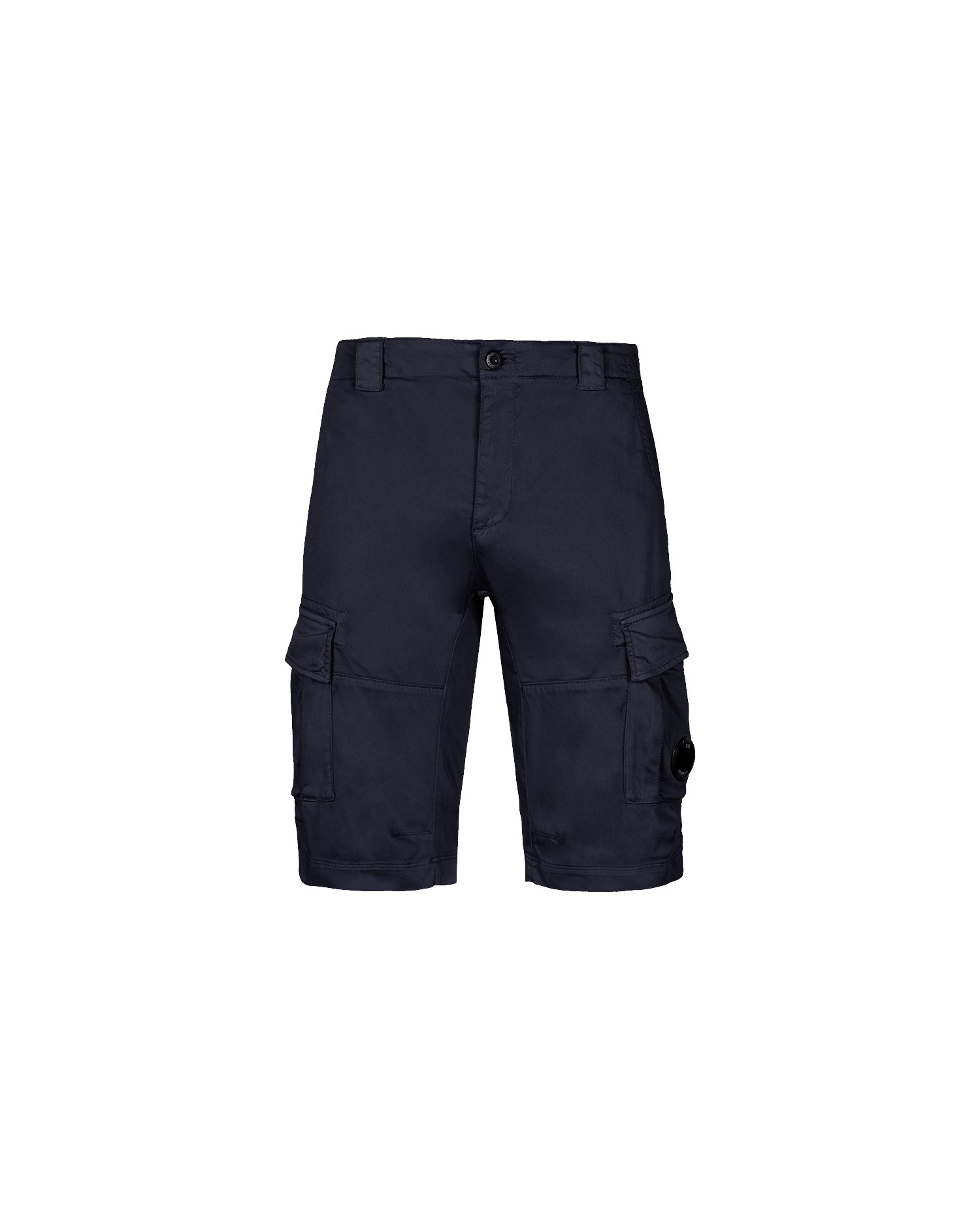 C.P. Company Stretch Sateen Cargo Shorts Total Eclipse Blue