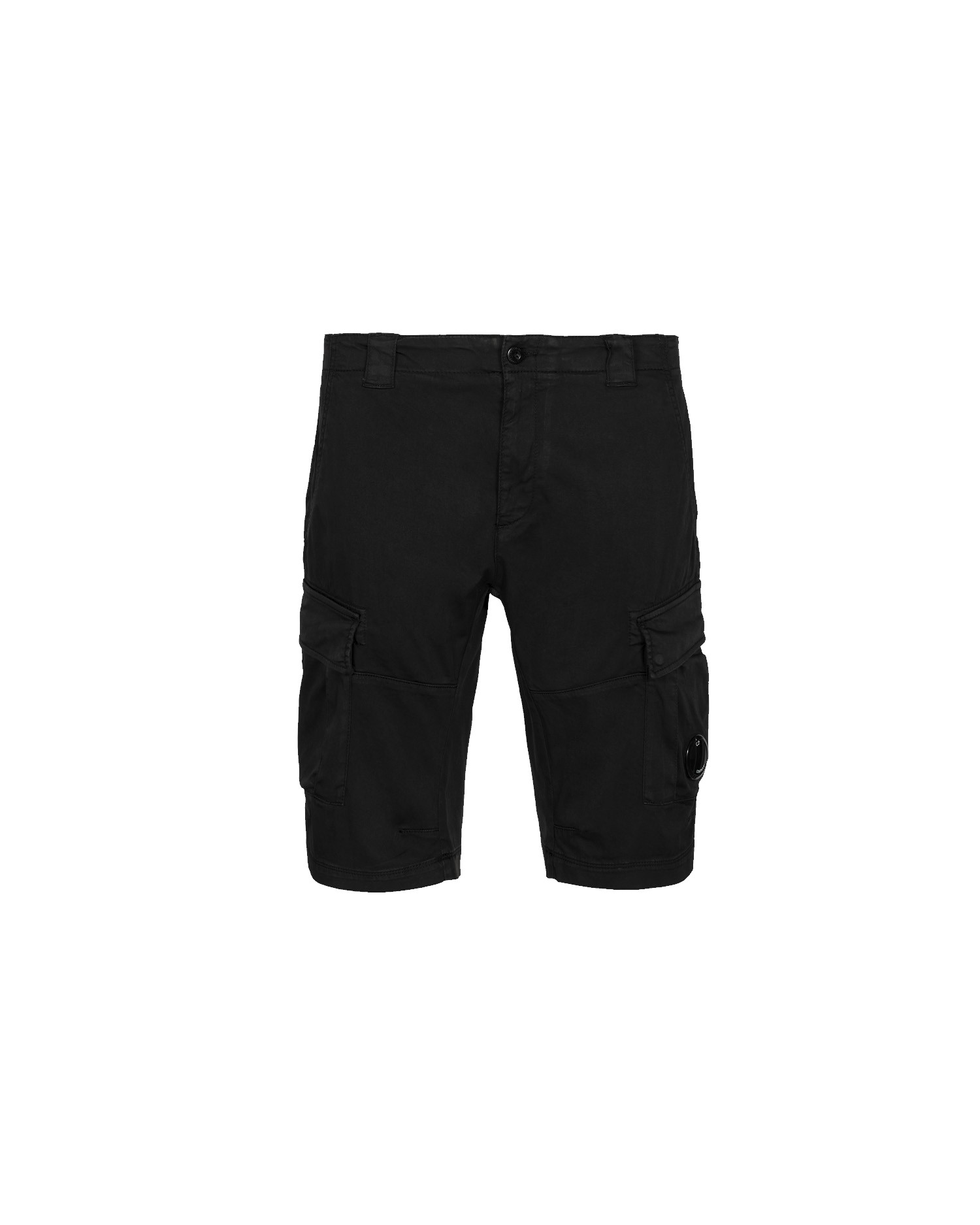 C.P. Company Stretch Sateen Cargo Shorts Black