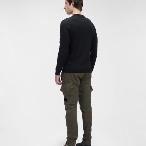 C.P. Company Sea Island Cotton Sweater Black - Imagen 2