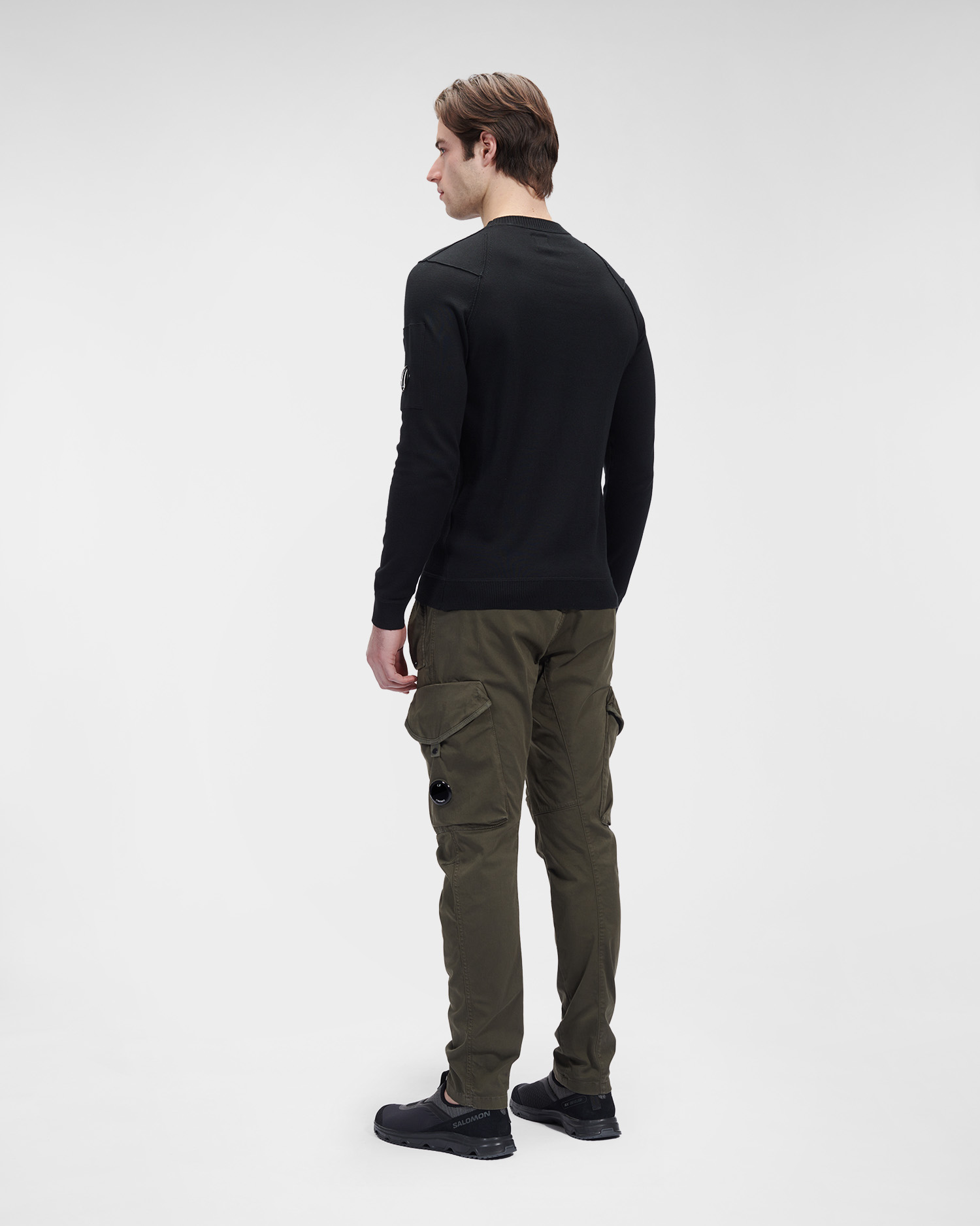 C.P. Company Sea Island Cotton Sweater Black - Imagen 2