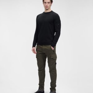 C.P. Company Sea Island Cotton Sweater Black - Imagen 5