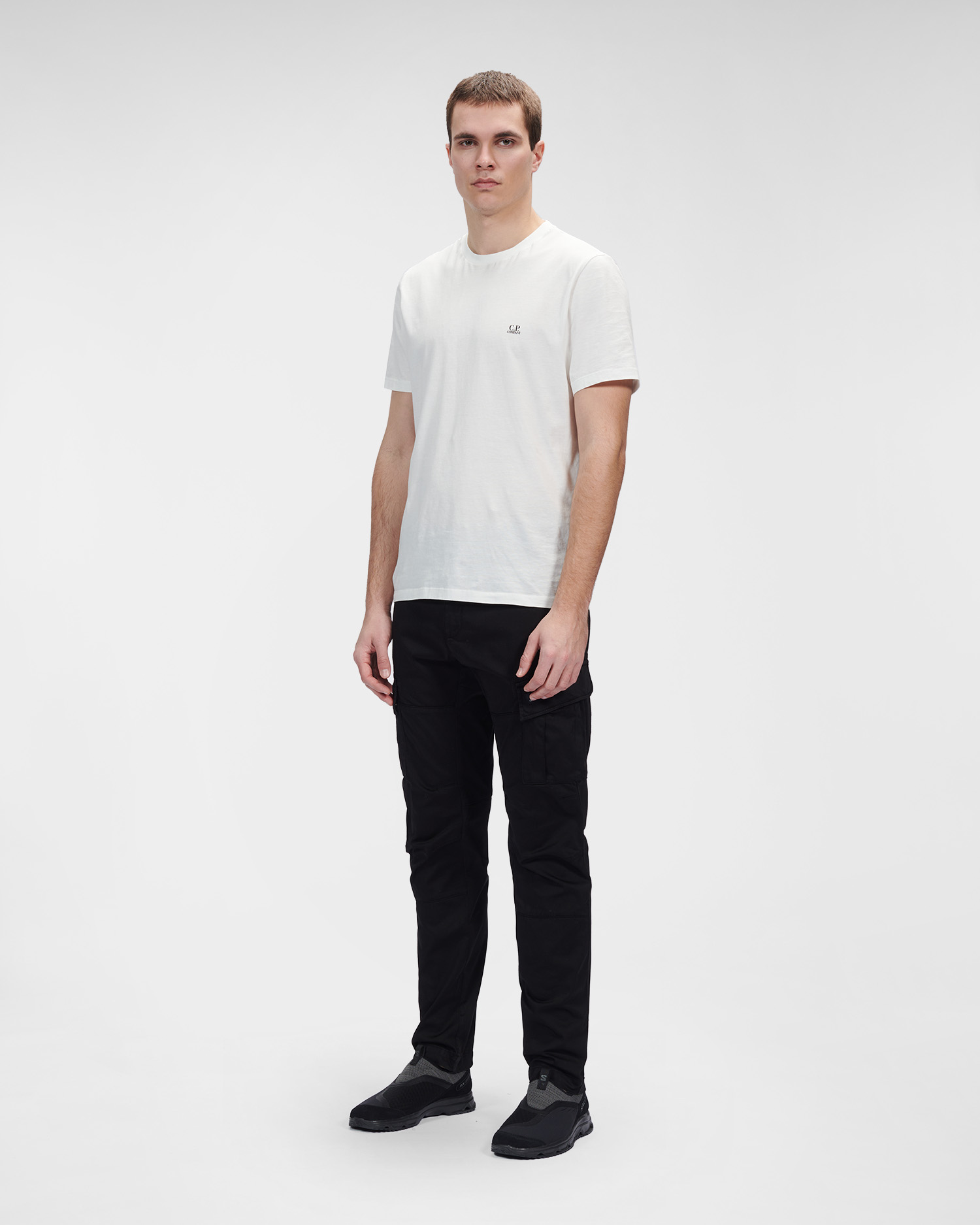 C.P. Company Stretch Sateen Cargo Pants Black - Imagen 2