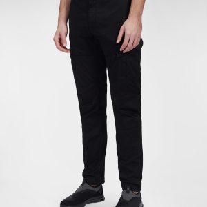 C.P. Company Stretch Sateen Cargo Pants Black - Imagen 3