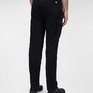 C.P. Company Stretch Sateen Cargo Pants Black - Imagen 4