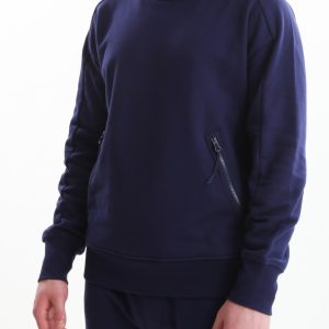 C.P. Company Diagonal Raised Fleece Goggle Hoodie Medieval Blue - Imagen 2