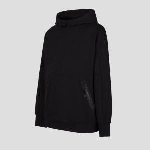 C.P. Company Diagonal Raised Fleece Goggle Hoodie Black - Imagen 7