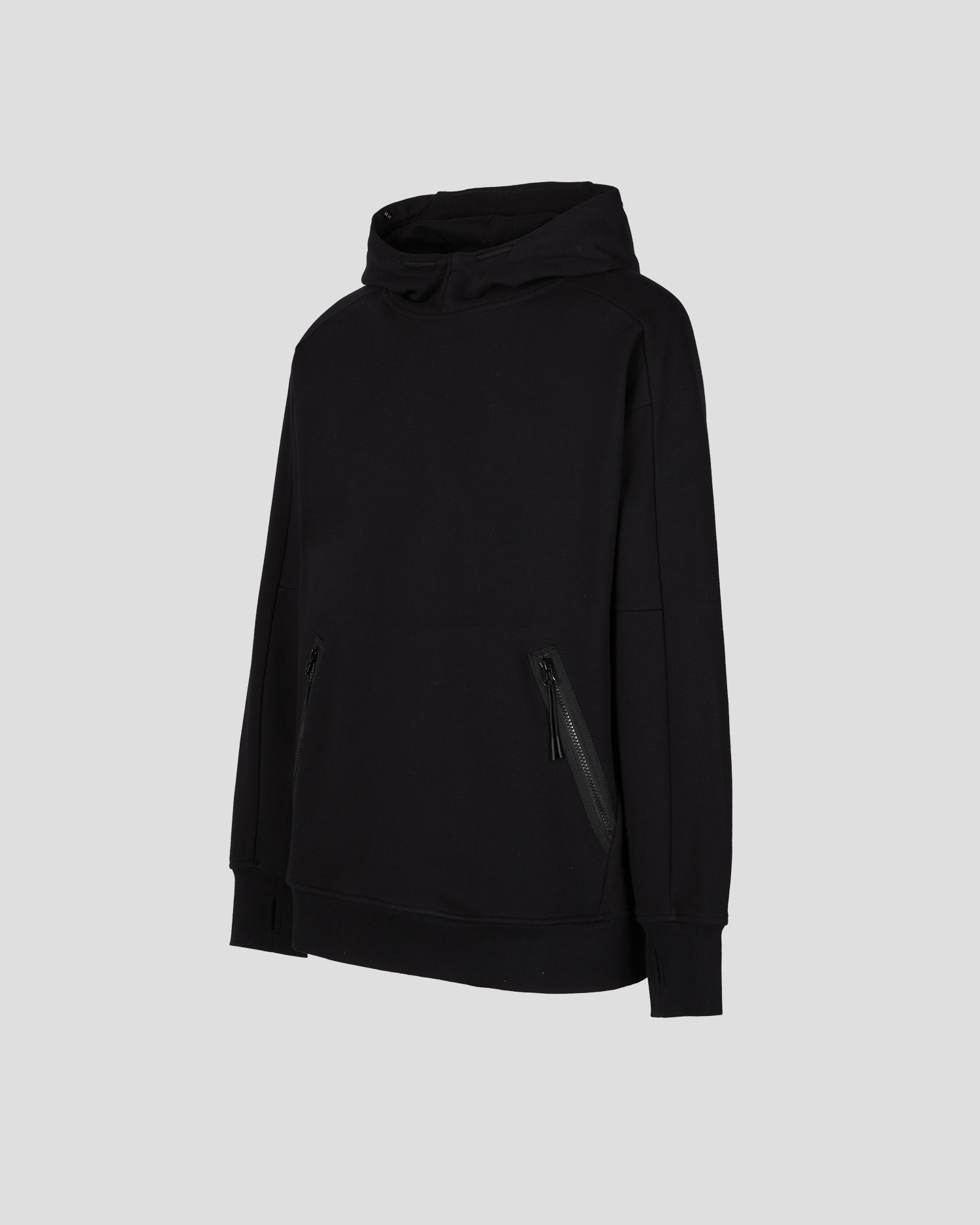 C.P. Company Diagonal Raised Fleece Goggle Hoodie Black - Imagen 7
