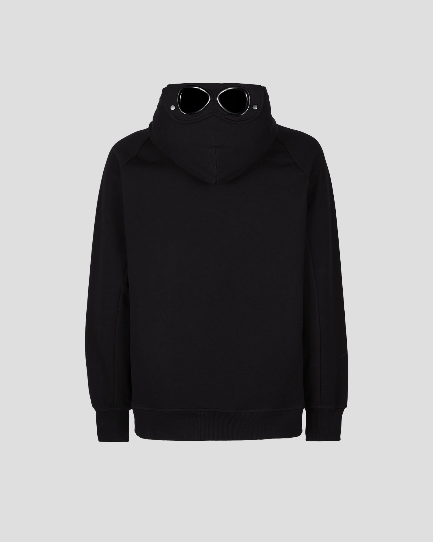 C.P. Company Diagonal Raised Fleece Goggle Hoodie Black - Imagen 8