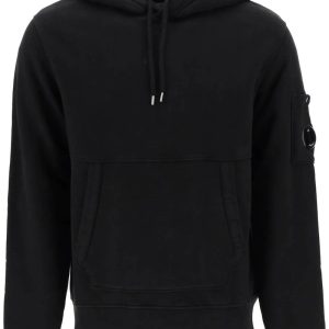 C.P. Company Cotton Fleece Hoodie Black