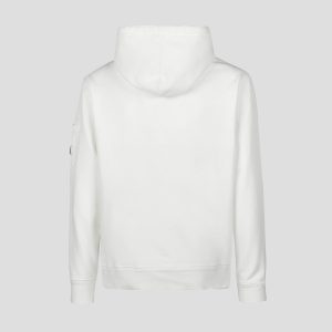 C.P. Company Cotton Fleece Hoodie Gauze White - Imagen 7