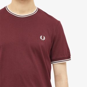 Fred Perry Twin Tipped T-Shirt Oxblood - Imagen 4
