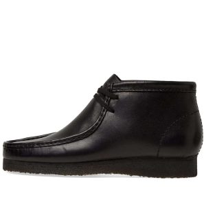 Clarks Originals Wallabee Boot Black Leather - Imagen 2