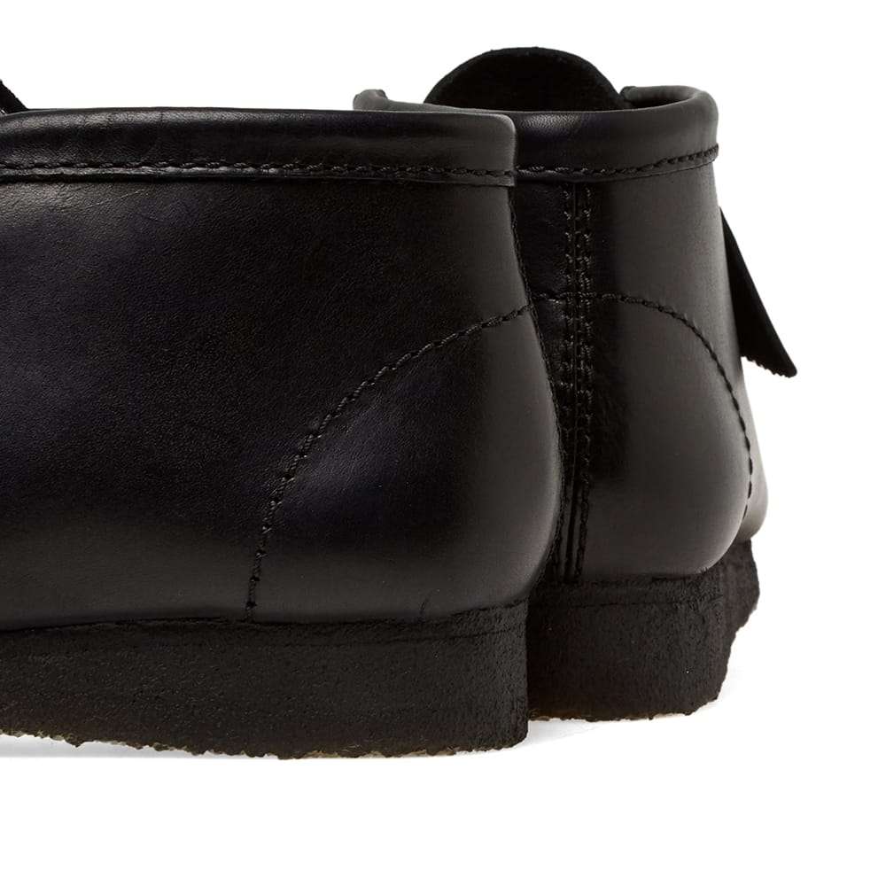 Clarks Originals Wallabee Boot Black Leather - Imagen 4