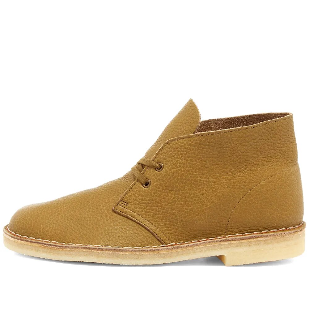 Clarks Originals Desert Boot Dark Olive Leather - Imagen 2