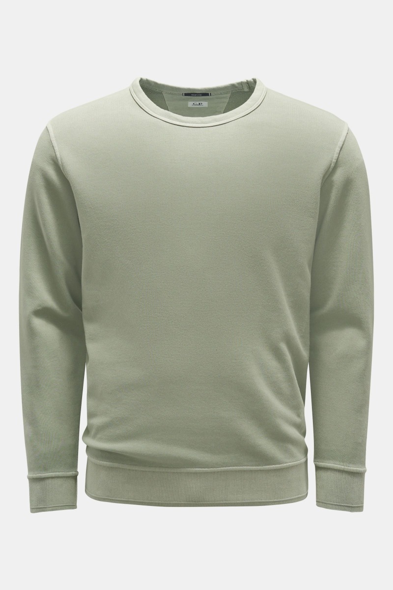 C.P. Company Cotton Fleece Resist Dyed Sweatshirt Green