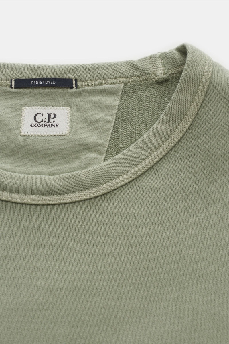 C.P. Company Cotton Fleece Resist Dyed Sweatshirt Green - Imagen 2