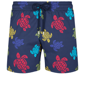 Vilebrequin Moorise Stretch Swim Shorts Ronde Des Tortues Navy
